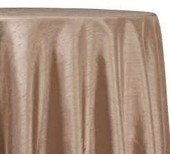 Shantung Satin (Reversible) Table Linen in Khaki