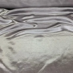 Shantung Satin (Reversible) Table Linen in Silver