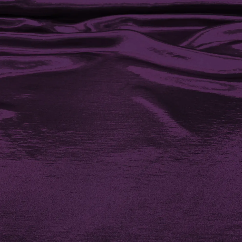 Shantung Satin (Reversible) Table Linen in Plum