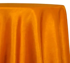 Shantung Satin (Reversible) Table Linen in Rust
