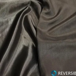 Shantung Satin (Reversible) Table Linen in Charcoal
