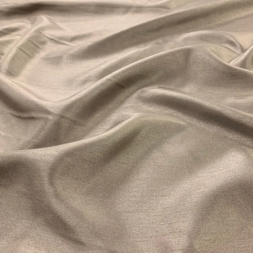 Shantung Satin (Reversible) Table Linen in Mocha