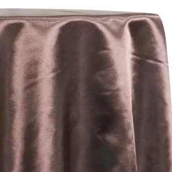 Shantung Satin (Reversible) Table Linen in Mocha