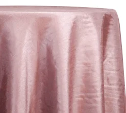 Shantung Satin (Reversible) Table Linen in Pink