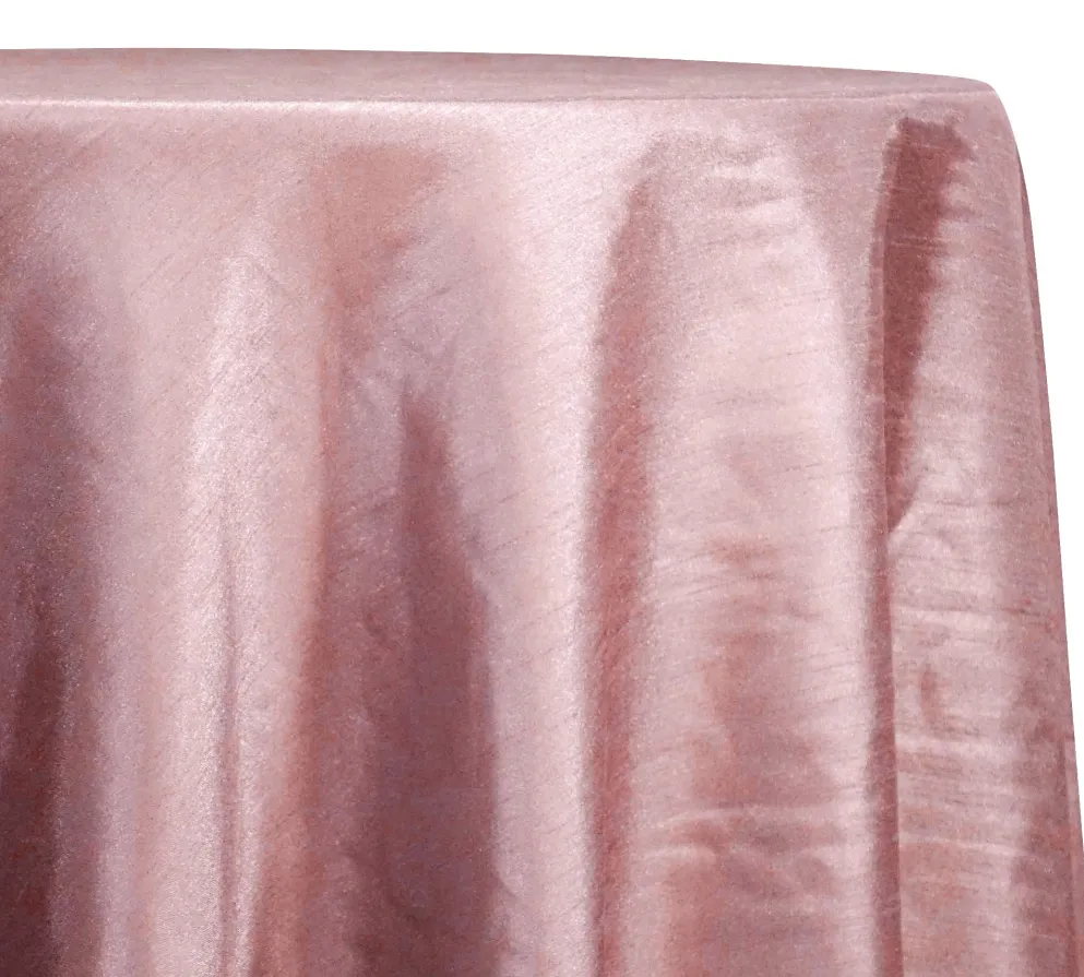 Shantung Satin (Reversible) Table Linen in Pink