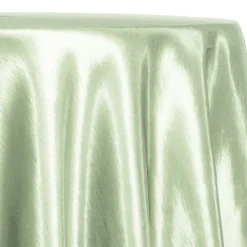 Shantung Satin (Reversible) Table Linen in Mint