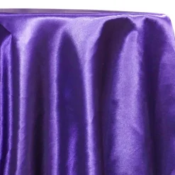 Shantung Satin (Reversible) Table Linen in Purple