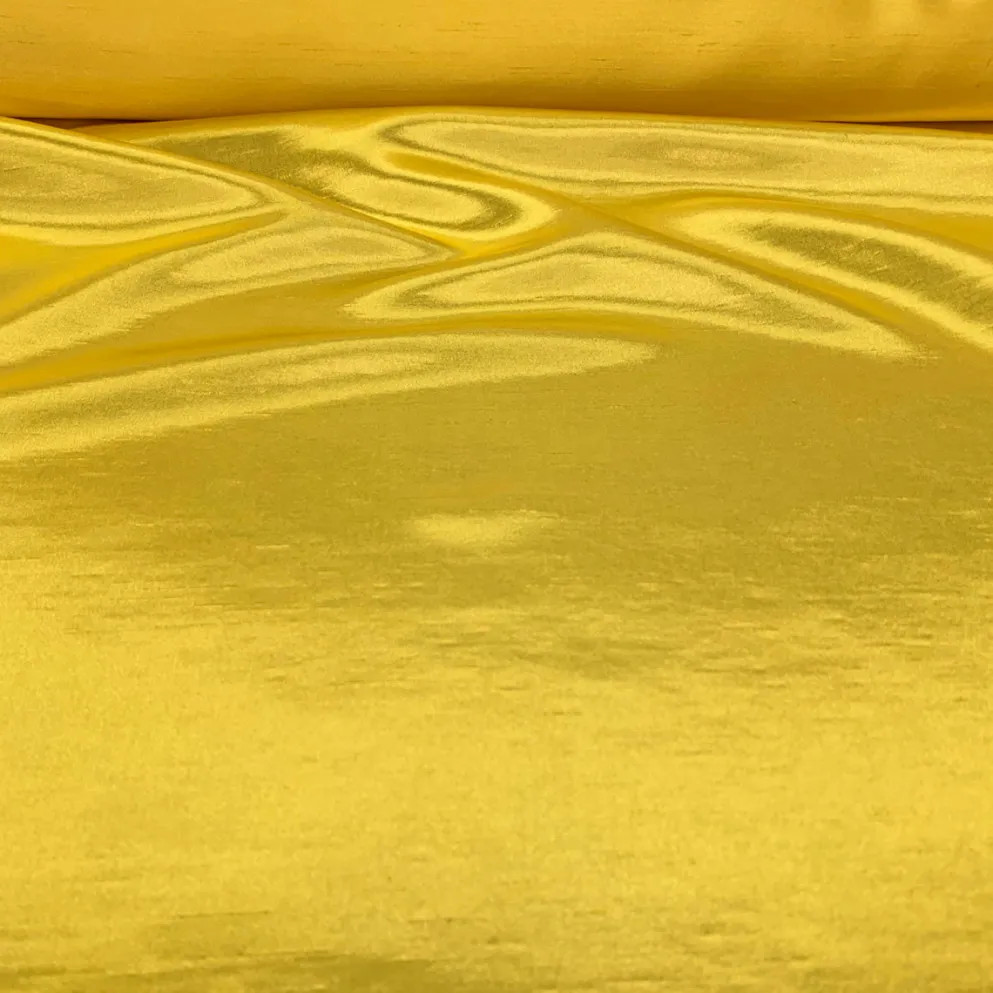 Shantung Satin (Reversible) Table Linen in Yellow