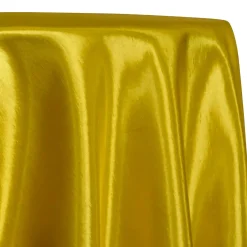Shantung Satin (Reversible) Table Linen in Yellow