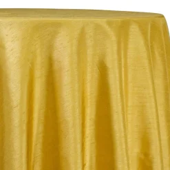 Shantung Satin (Reversible) Table Linen in Yellow