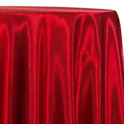 Shantung Satin (Reversible) Table Linen in Red DK