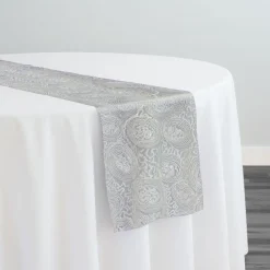Sienna Design Table Runner in White