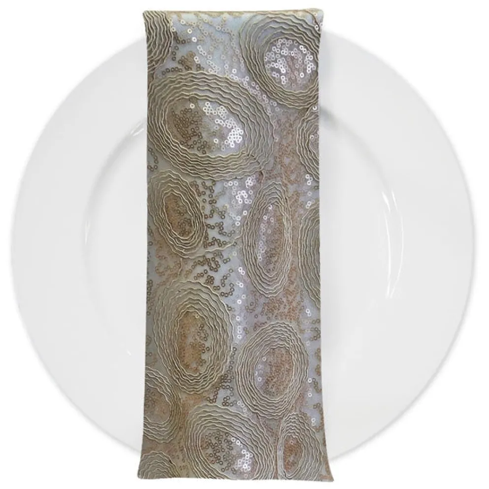 Sienna Design (w/ Poly Lining) Table Napkin in Champagne