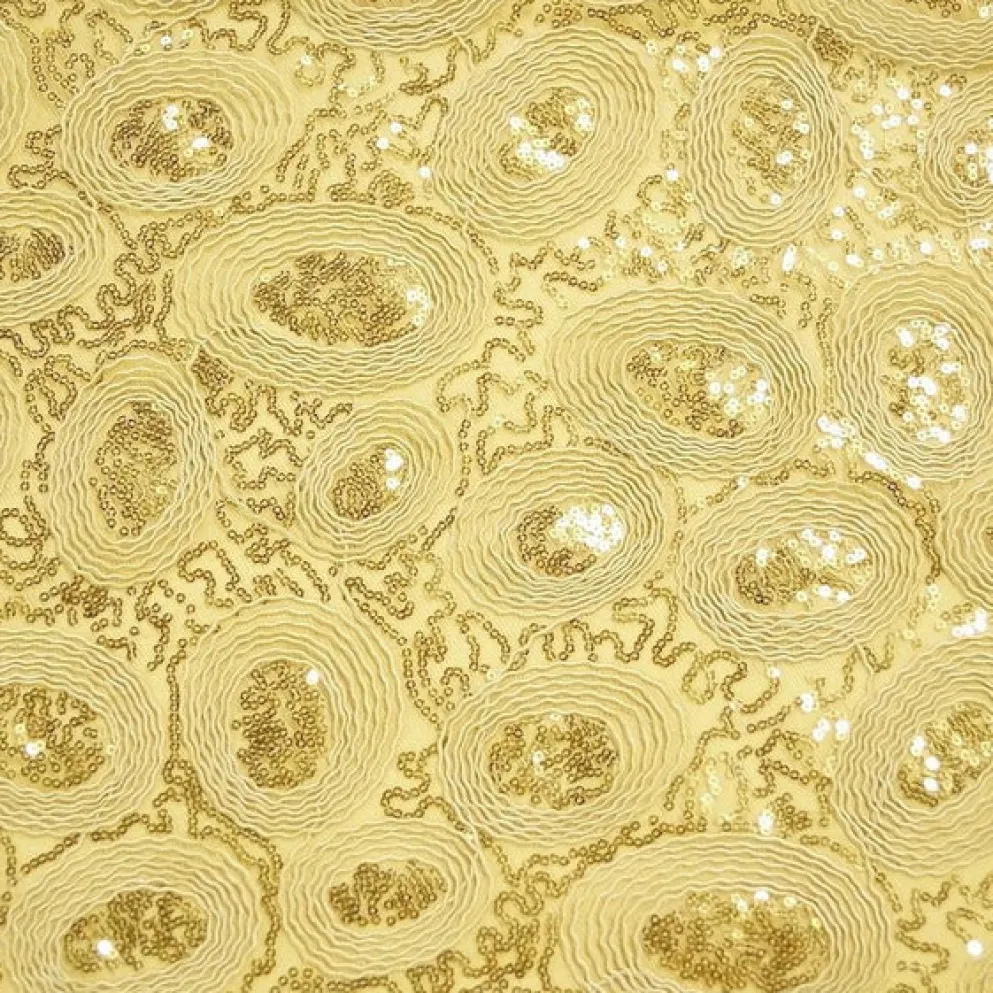 Sienna Design (w/ Poly Lining) Table Napkin in Gold