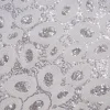 Sienna Design (w/ Poly Lining) Table Napkin in Silver and White