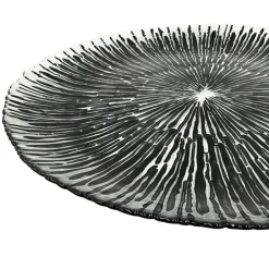 Solaris - Glass Charger Plate in Black (Item # 0426)