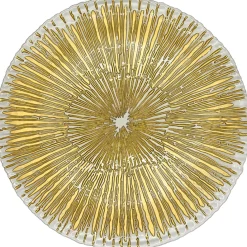 Solaris - Glass Charger Plate in Gold (Item # 0426)