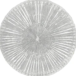 Solaris - Glass Charger Plate in Silver (Item # 0426)