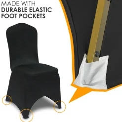 Spandex Banquet Chair Cover in Yellow