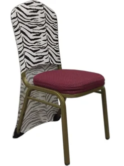 Spandex Chair Back - Zebra