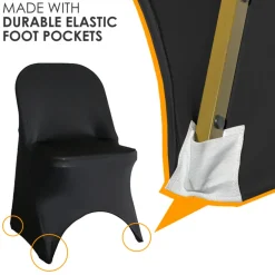 Spandex Folding Chair Cover in Peach