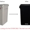 Spandex (Slim Jim) 23 Gallon Trash Can Cover in Black