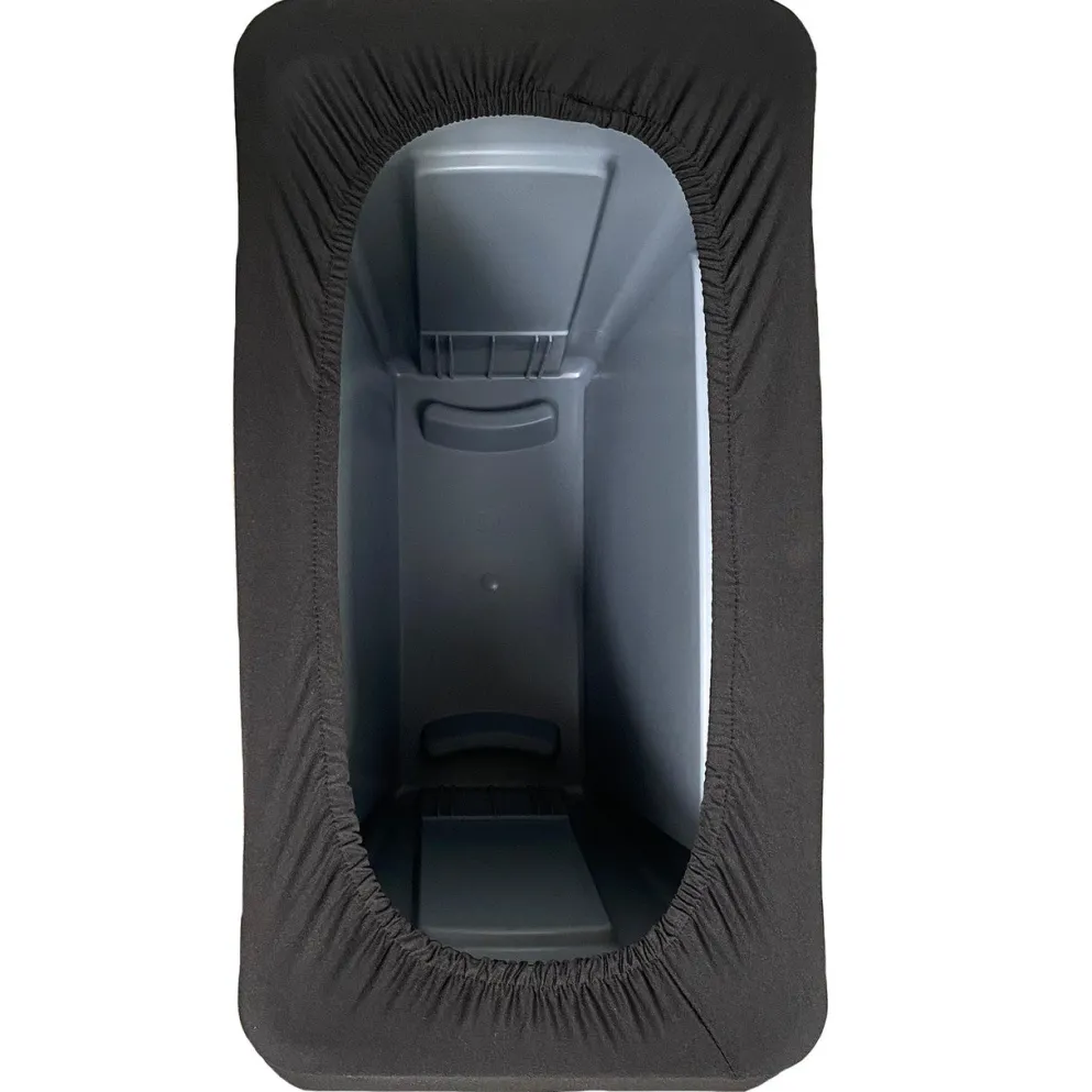 Spandex (Slim Jim) 23 Gallon Trash Can Cover in Black