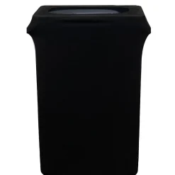 Spandex (Slim Jim) 23 Gallon Trash Can Cover in Black