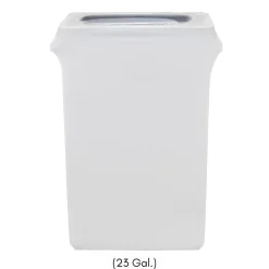 Spandex (Slim Jim) 23 Gallon Trash Can Cover in White