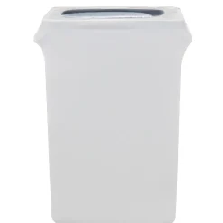 Spandex (Slim Jim) 23 Gallon Trash Can Cover in White