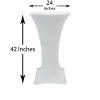 Spandex (24"x42") Highboy Cover in White
