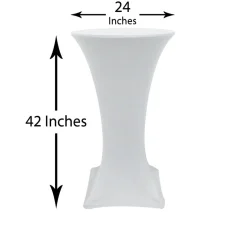Spandex (24"x42") Highboy Cover in White