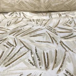 Sparkle Sequins Table Linen in Ivory