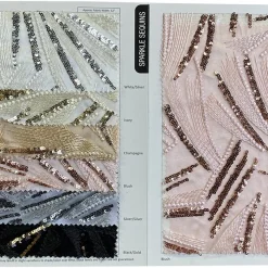 Sparkle Sequins Table Linen in Gold and Black
