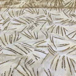 Sparkle Sequins Table Runner in Ivory