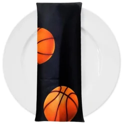 Sports (Poly Print) Table Napkin in Basketball