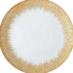 Stardust - Glass Charger Plate in Gold (Item # 0277)
