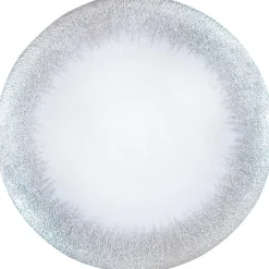 Stardust - Glass Charger Plate in Silver (Item # 0277)