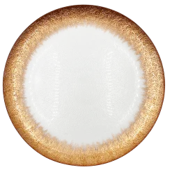 Stardust - Glass Charger Plate in Rose Gold (Item # 0277)