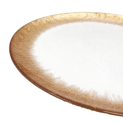 Stardust - Glass Charger Plate in Rose Gold (Item # 0277)