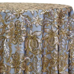 Starlight Sequins Table Linen in Gold
