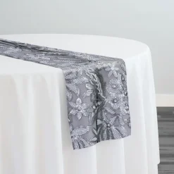 Starlight Sequins Table Runner in Silver
