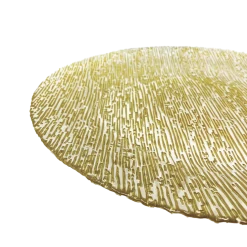 Static - Glass Charger Plate in Gold (Item # 0290)