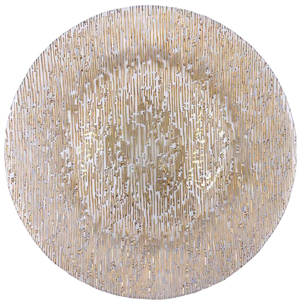 Static - Glass Charger Plate in Rose Gold (Item # 0290)