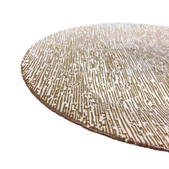 Static - Glass Charger Plate in Rose Gold (Item # 0290)