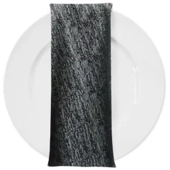 Sterling Jacquard Table Napkin in Black