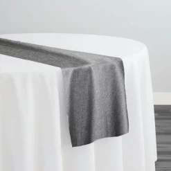 Sterling Jacquard Table Runner in Gray