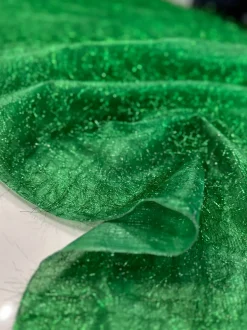 String Metallic Table Linen in Green