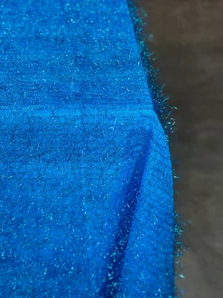 String Metallic Table Linen in Turquoise