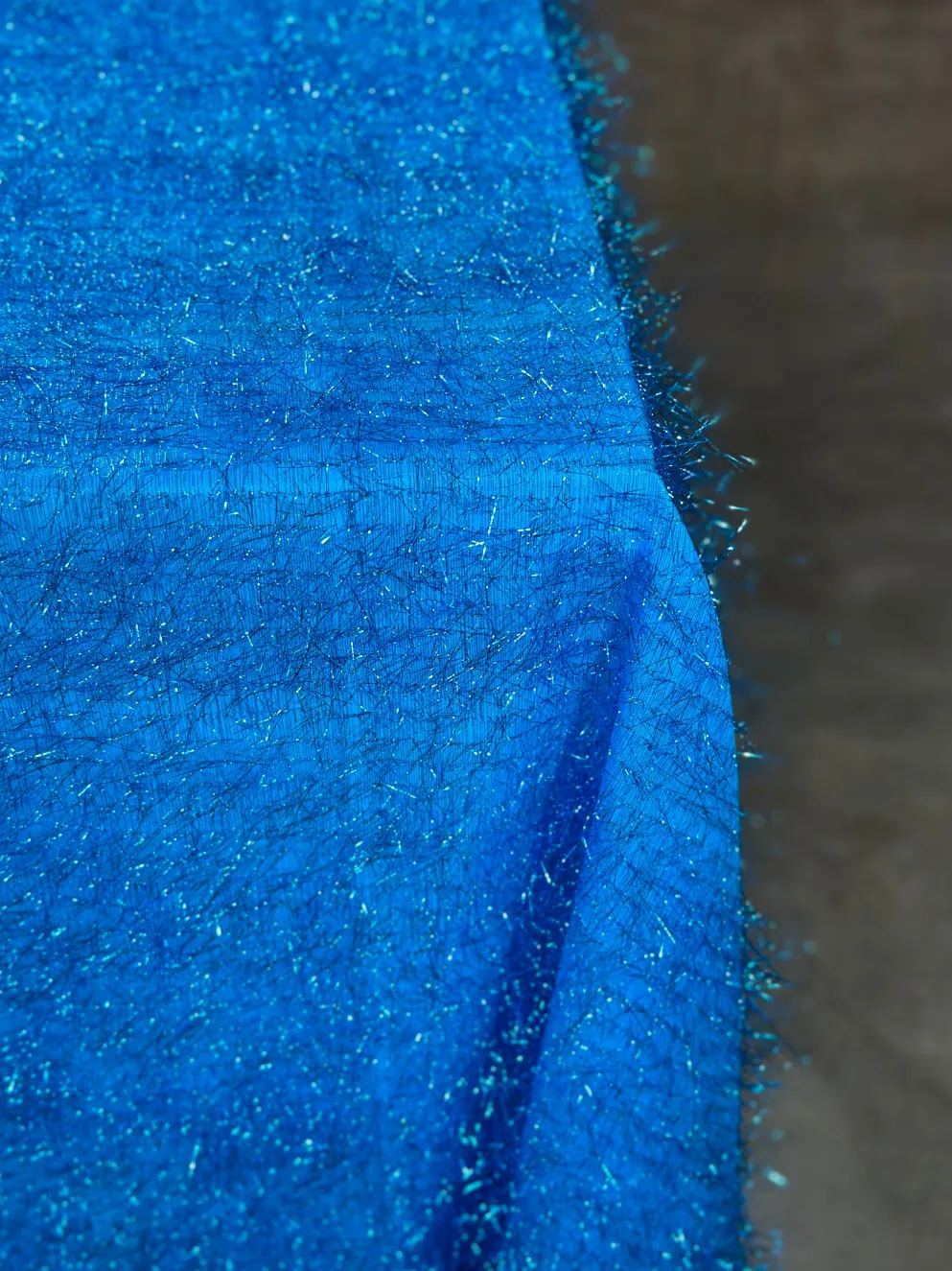 String Metallic Table Linen in Turquoise